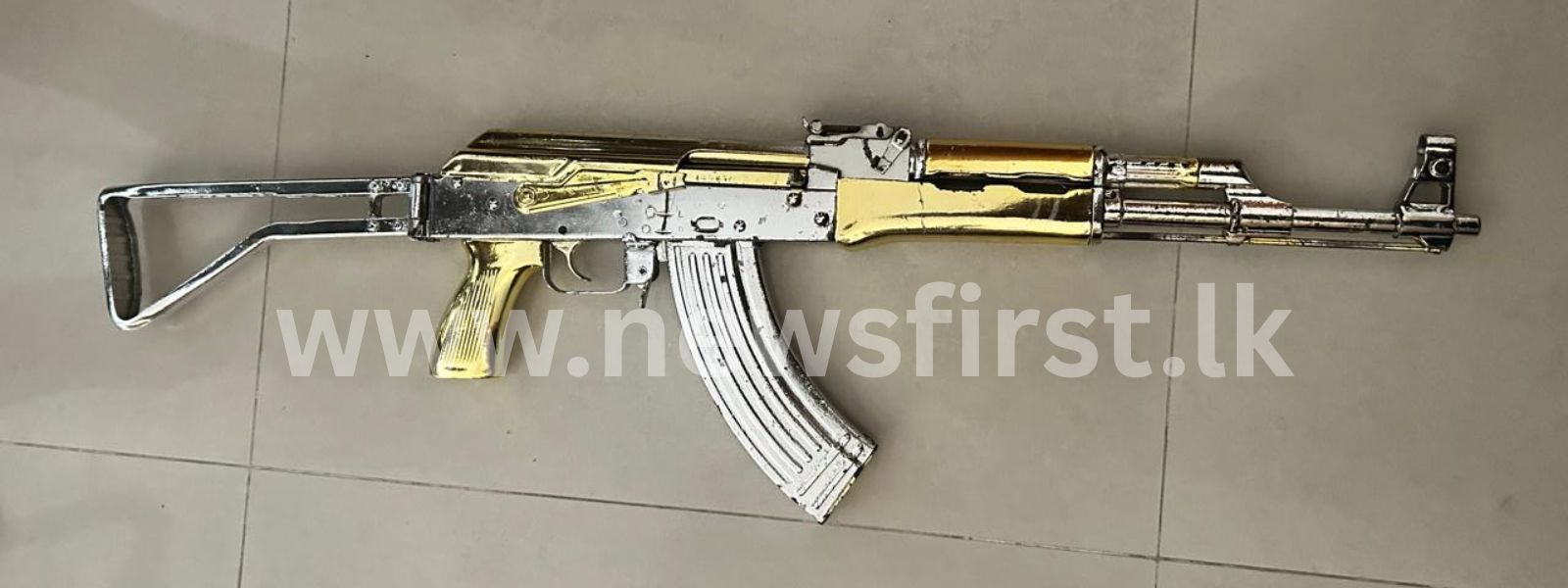 Gold-Plated T-56 Found in Car Trunk in Colombo